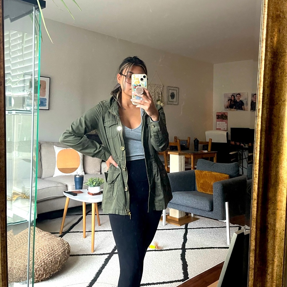 Guess Army Green Jacket